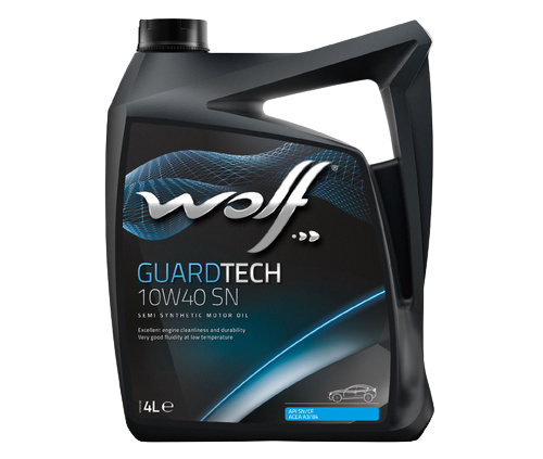 Моторное масло Wolf GuardTech 10W-40 SN, 4л 